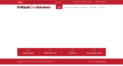 Desktop Screenshot of criticalcaresolutions-ug.com